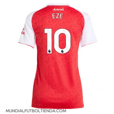 Camiseta Arsenal Eberechi Eze #10 Primera Equipación Replica 2025-26 para mujer mangas cortas Camiseta Arsenal Eberechi Eze #10 Primera Equipación Replica 2025-26 para mujer mangas cortas